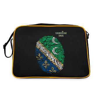 Sandzak DNA Proud Sandzak Roots - Retro Bag - black/gold - Back