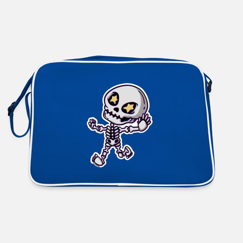 Skeleton bone dead halloween kids gift Retro Bag