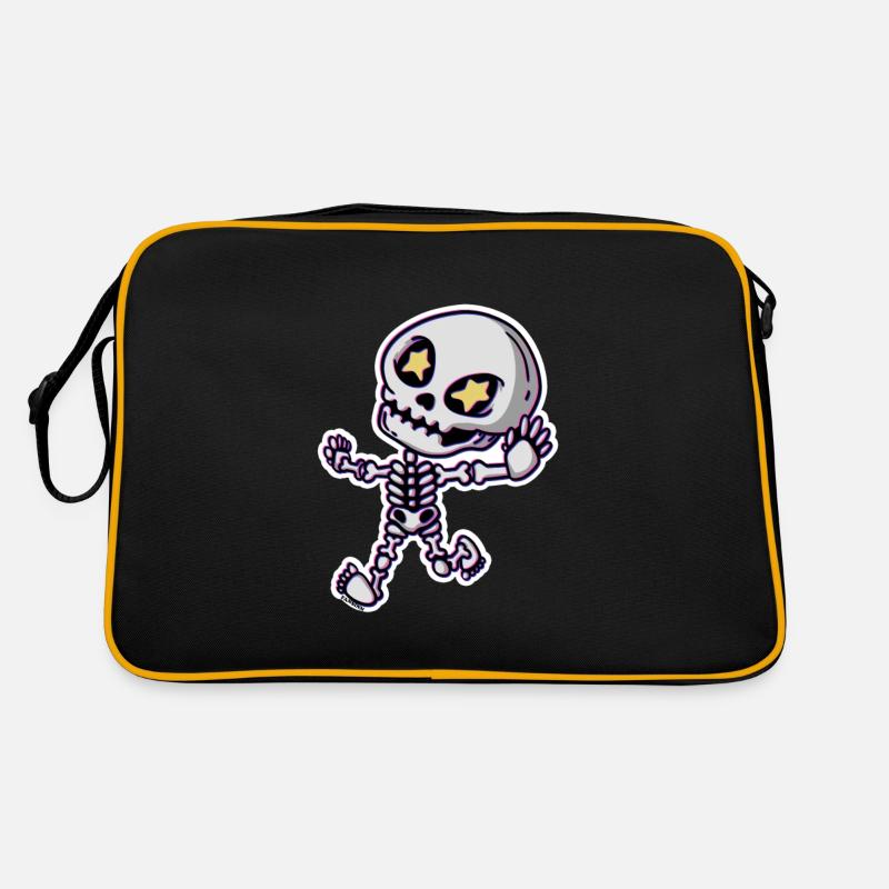 Skeleton bone dead halloween kids gift Retro Bag