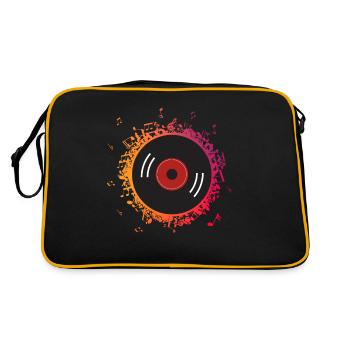 DJ de musique - Sac Retro - noir/or - Dos