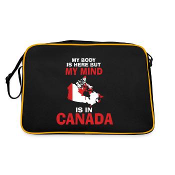 Canada USA - Sac Retro - noir/or - Dos
