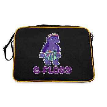 Cadeau de danse de la flotte de gorille fille jungle - Sac Retro - noir/or - Dos