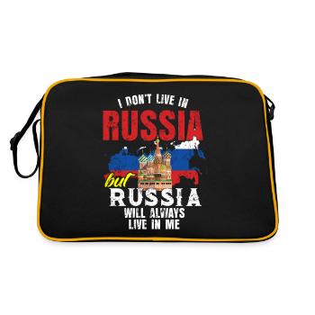 Russie maison de vacances Poutine cadeau à la maison - Sac Retro - noir/or - Dos