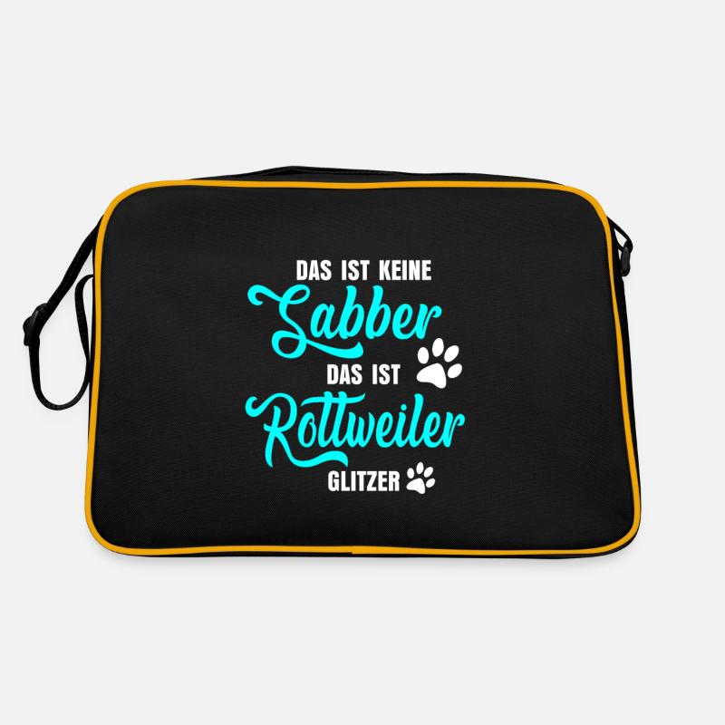 Rottweiler saying Retro Bag