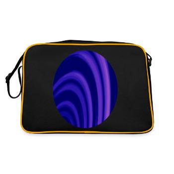 Anneaux fractaux ovales - Sac Retro - noir/or - Dos