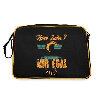 Trampoline Tricks - Retro Bag - black/gold - Back
