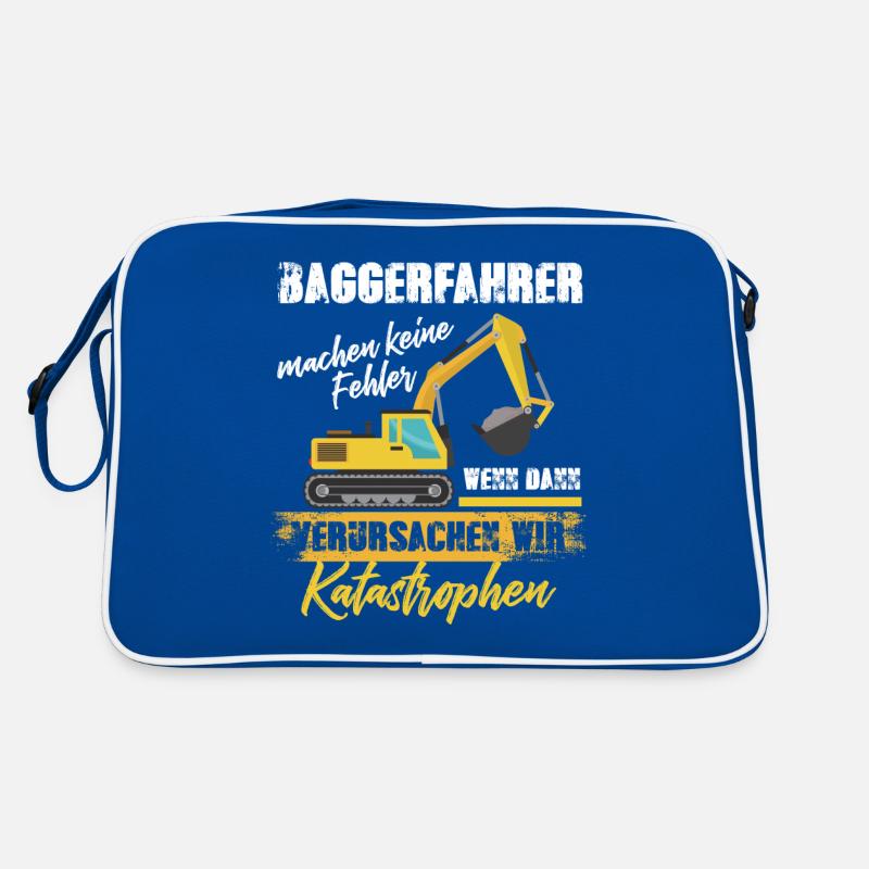 Bagger Graben Retro Tasche