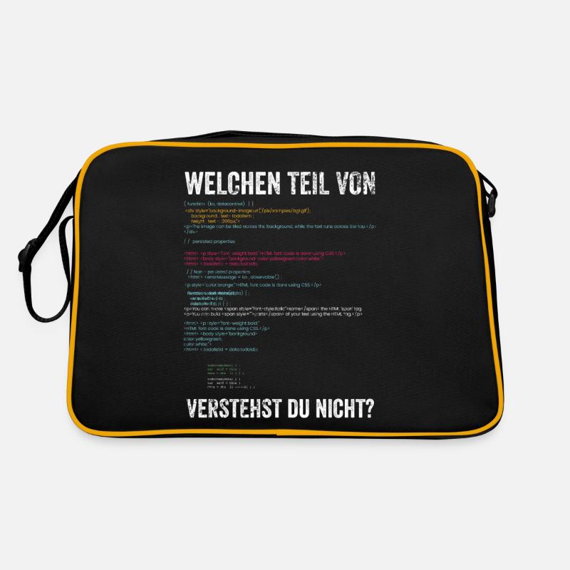 Programmierer Retro Tasche
