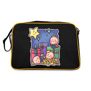 Holy three kings morning land Christmas gift - Retro Bag - black/gold - Back