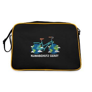 Les vendredis de la protection de l'environnement pour l'avenir - Sac Retro - noir/or - Dos