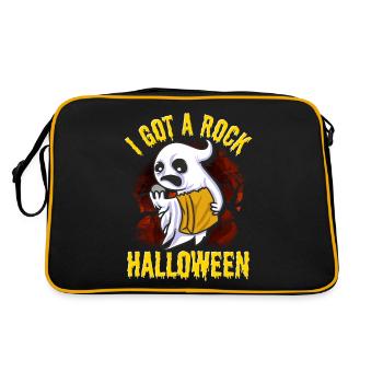 I have a Halloween rock - Retro Bag - black/gold - Back