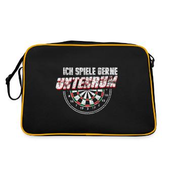 Darts Player - Retro Bag - black/gold - Back