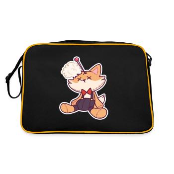 Voodoo doll fox Halloween magical gift - Retro Bag - black/gold - Back