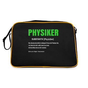 Physicist - Retro Bag - black/gold - Back