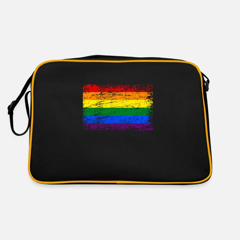 Rainbow Rainbow Flag LGBT Tolerance homo CSD Retro Bag