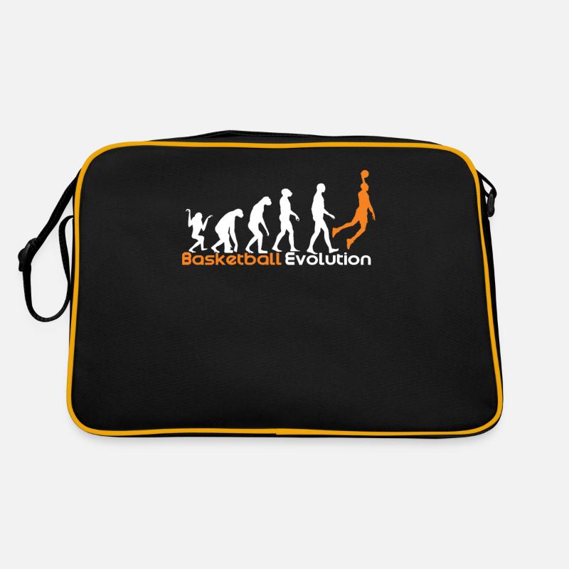 Basketball Evolution - Retro Tasche - Schwarz/Gold