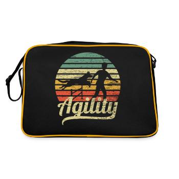 Agility Dog Parkour Sport Retro - Retro Bag - black/gold - Back