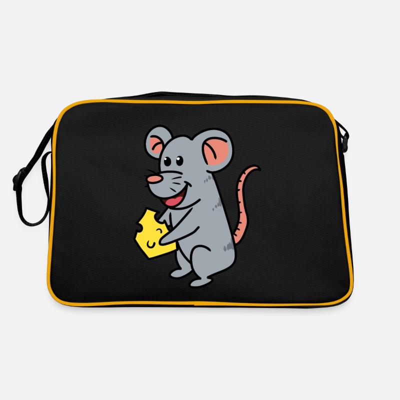 Mouse Cheese Rodent Mouse Hunger Pets Baby Retro Bag