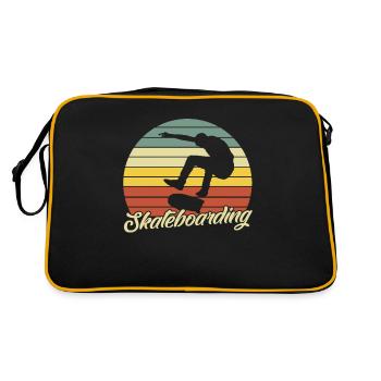 Planche à roulettes - Sac Retro - noir/or - Dos