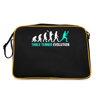 Evolution du tennis de table - Sac Retro - noir/or - Dos