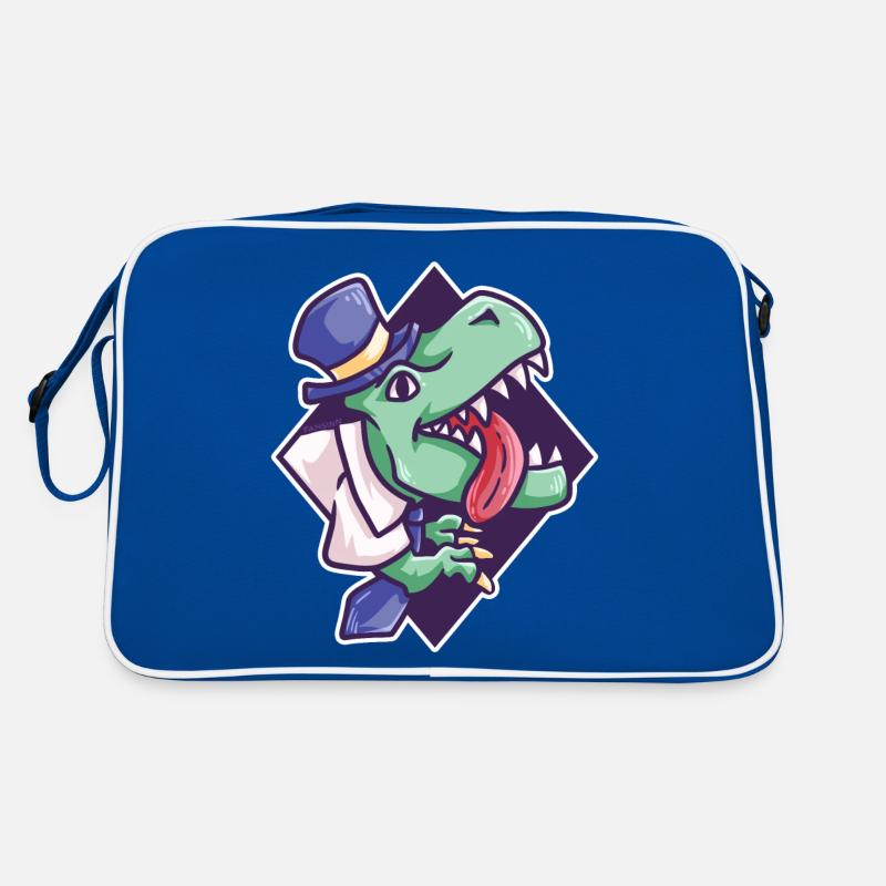 Office T-Rex Dinosaur Hipster Work Gift Retro Bag