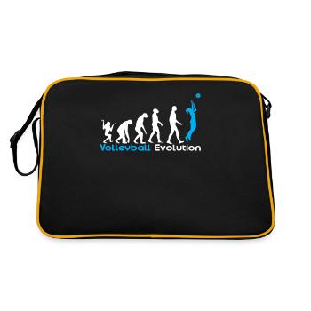 Volleyball Evolution - Retro Tasche - Schwarz/Gold - Hinten