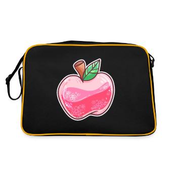 Cadeau fruit nature bio végétalien pomme fruit - Sac Retro - noir/or - Dos
