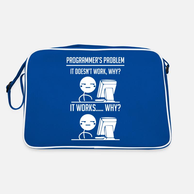 Programmierer Code Entwickler Retro Tasche