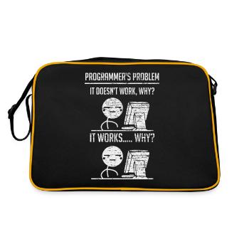 Programming programmers coding - Retro Bag - black/gold - Back