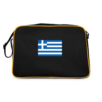 Drapeau grec drapeau grec - Sac Retro - noir/or - Dos
