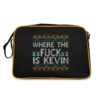 Ugly Christmas Kevin Funny Christmas - Retro Bag - black/gold - Back