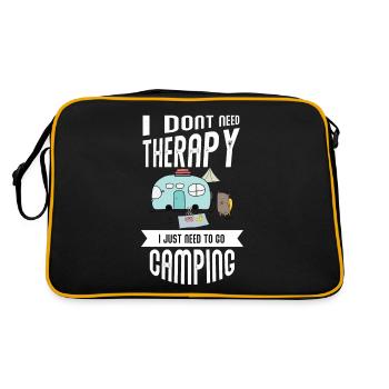 Camping, camping-car, terrain de camping - Sac Retro - noir/or - Dos