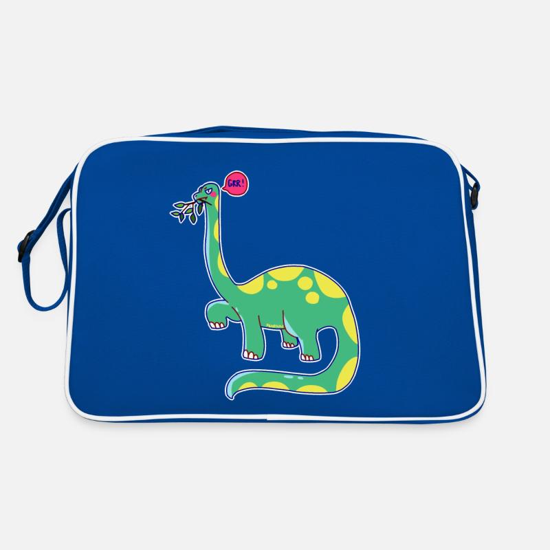 Dinosaurier hat schlechte Laune Retro Tasche