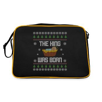 Christmas - Christmas - Christian - Jesus - Retro Bag - black/gold - Back