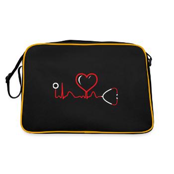 Medical assistant, MFA, doctor, - Retro Bag - black/gold - Back