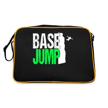 Base Jump Jumping Parachute Springer Extrem Sport - Sac Retro - noir/or - Dos