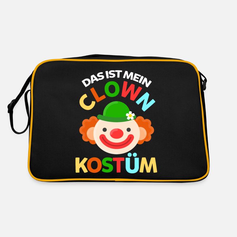 Karneval Clown Karnevalparty Retro Tasche