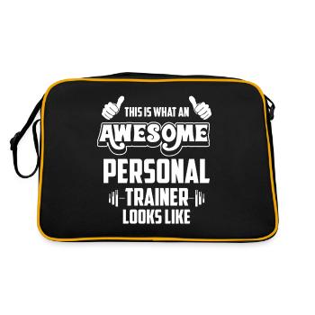Fitness instructor - Retro Bag - black/gold - Back
