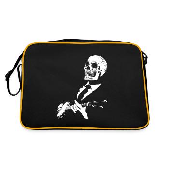 Cadeau de musicien banjo squelette pour musiciens - Sac Retro - noir/or - Dos