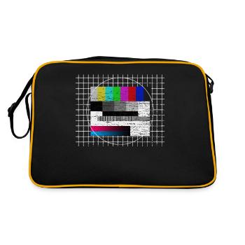 Test picture old school 70s television 80s retro motto - Retro Bag - black/gold - Back