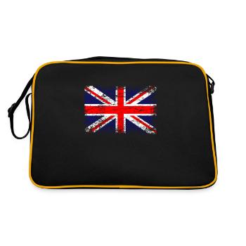 Great Britain British flag flag UK Union Jack - Retro Bag - black/gold - Back
