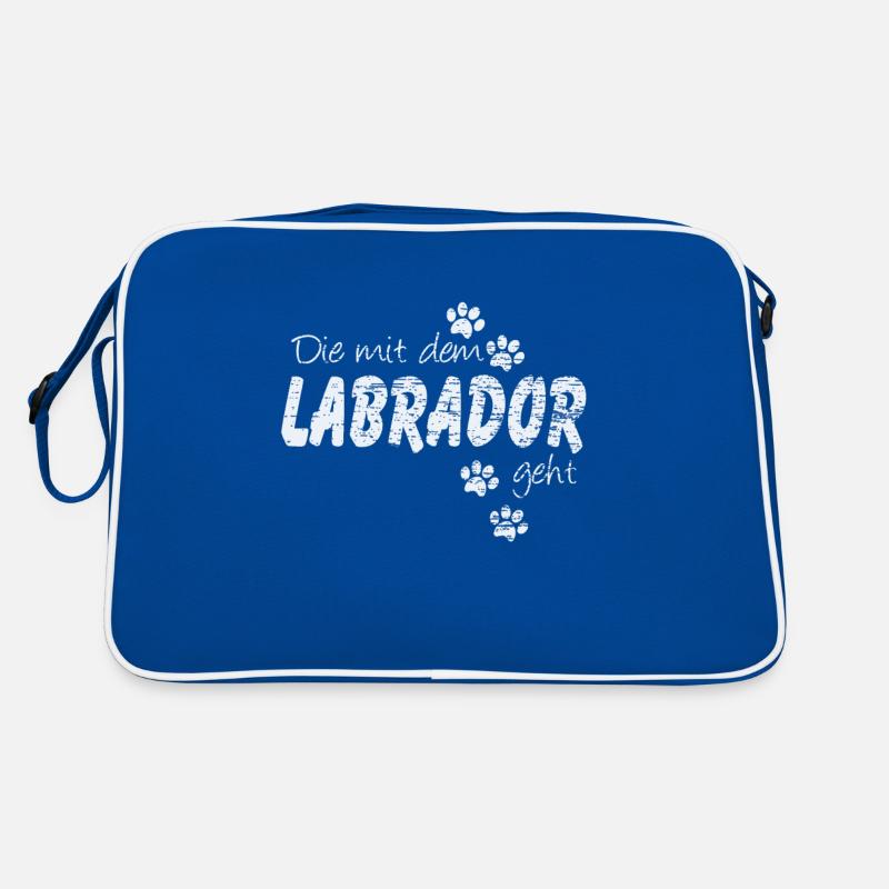 Labrador Hundebesitzer Retro Tasche