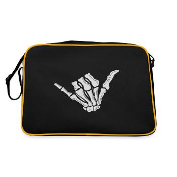 Skeleton Hand We Good - Retro Bag - black/gold - Back