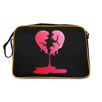 broken heart - Retro Bag - black/gold - Back