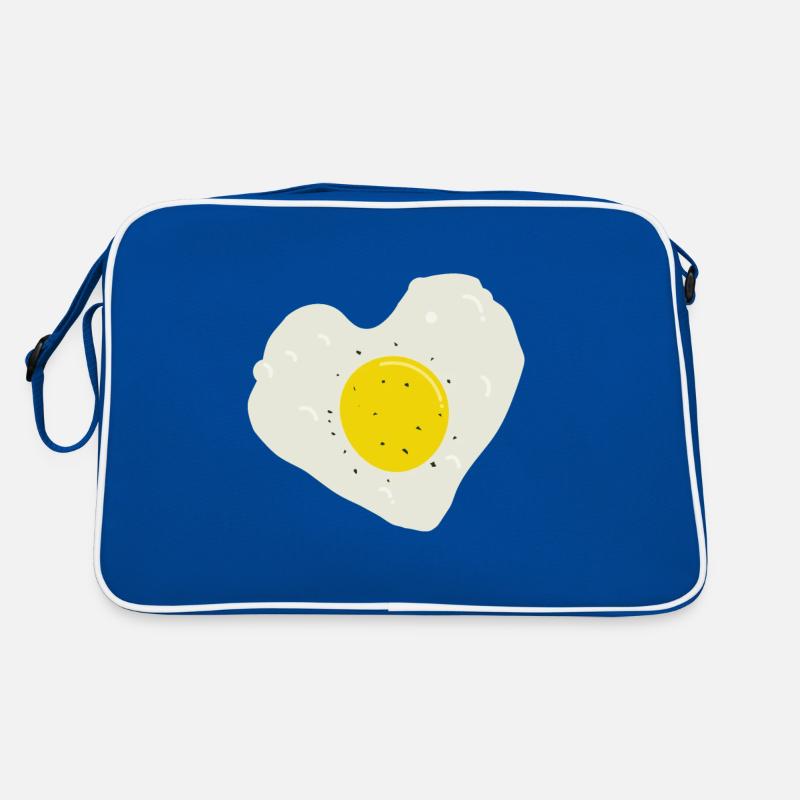 Fried egg heart Retro Bag