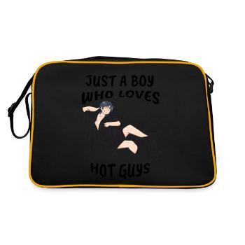 LBGT LGBT gay nude man - Retro Bag - black/gold - Back