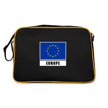 Europe Union européenne Drapeau européen - Sac Retro - noir/or - Dos