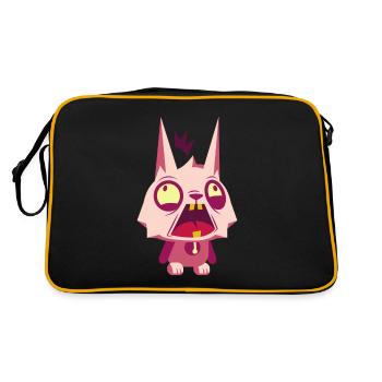 crazy - Retro Bag - black/gold - Back