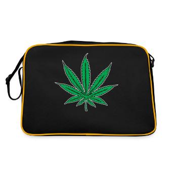 marijuana - Sac Retro - noir/or - Dos