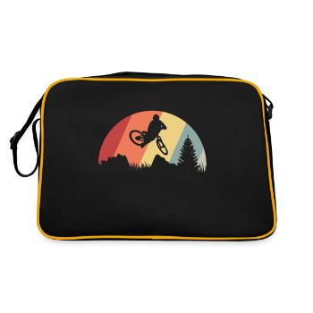 VTT rétro - Sac Retro - noir/or - Dos